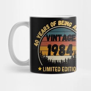 Vintage 1984 Limited Edition 40th Birthday 40 Years Old Gift Mug